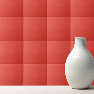 Carreau Cinabre solide rouge vif