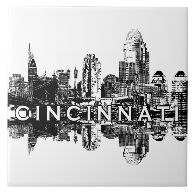 Carreau Cincinnati, Ohio skyline (Devant)