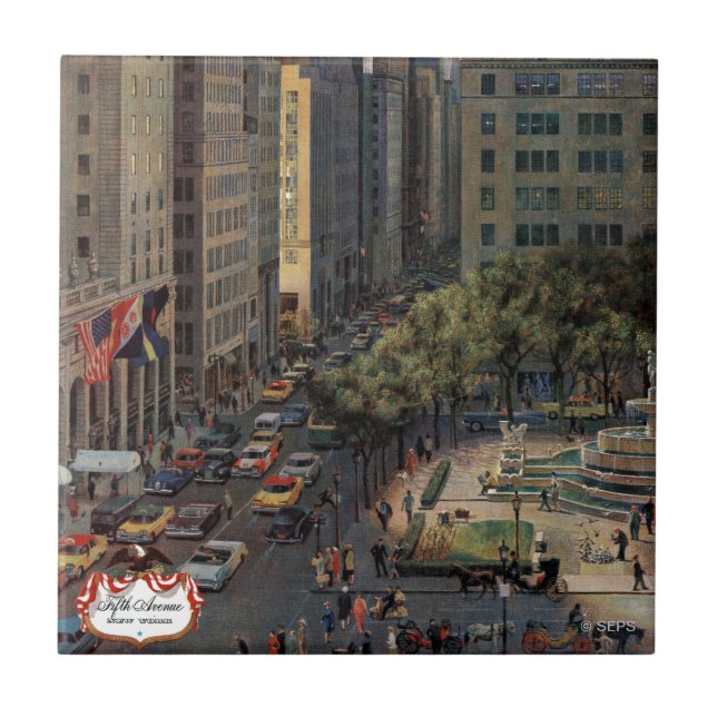 Carreau Cinquième avenue par John Falter (Devant)