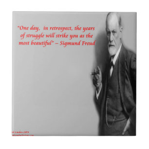 Carreau Citation célèbre de Sigmund Freud sur le "combat"
