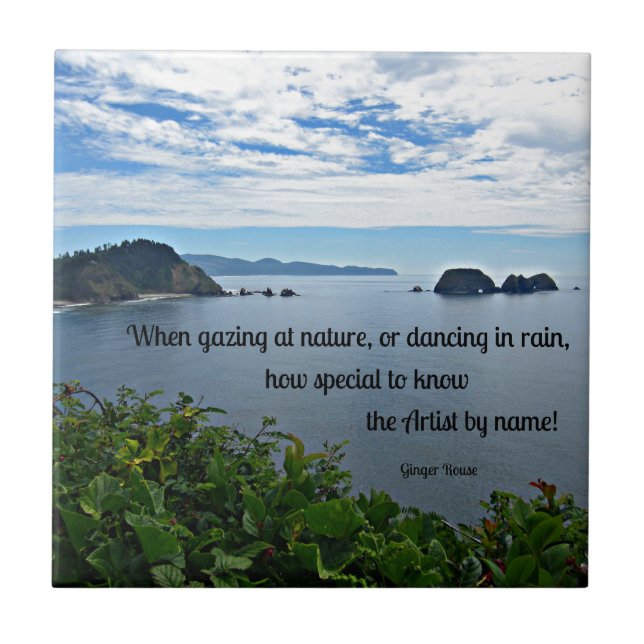 Carreau Citation de Christian sur Nature (Devant)