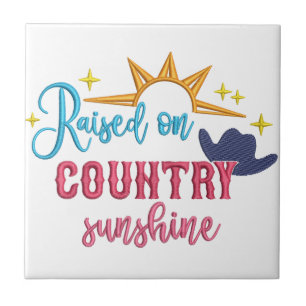 Carreau Citation de Western Cowboy sur Country Sunshine