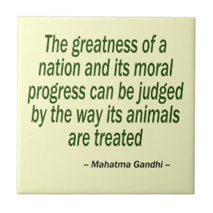 Carreau Citation du Mahatma Gandhi