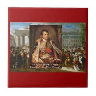 Carreau Citation "Politique de la stupidité" de Napoléon D