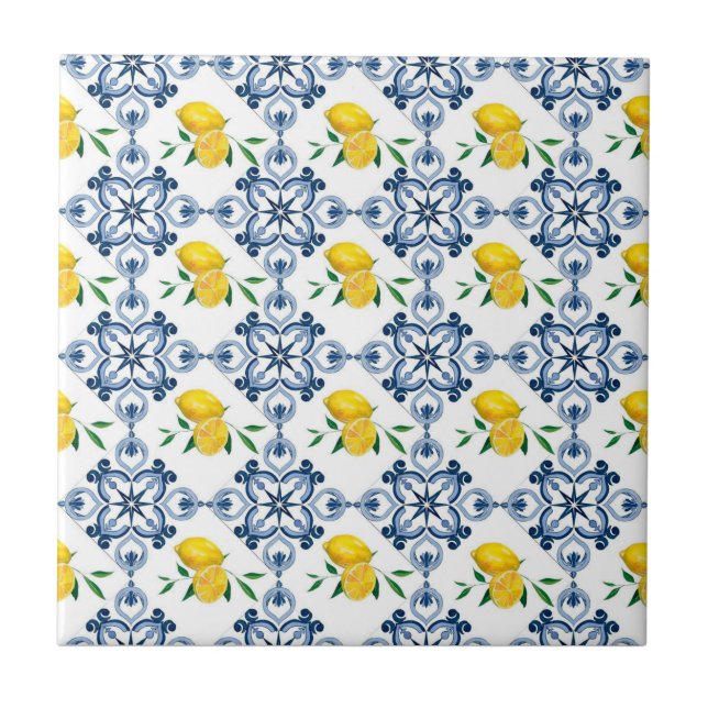 Carreau Citron bleu (Devant)