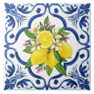 Carreau Citron méditerranéen rustique