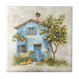 Carreau Citron rustique Shabby Chic Cottage Céramique