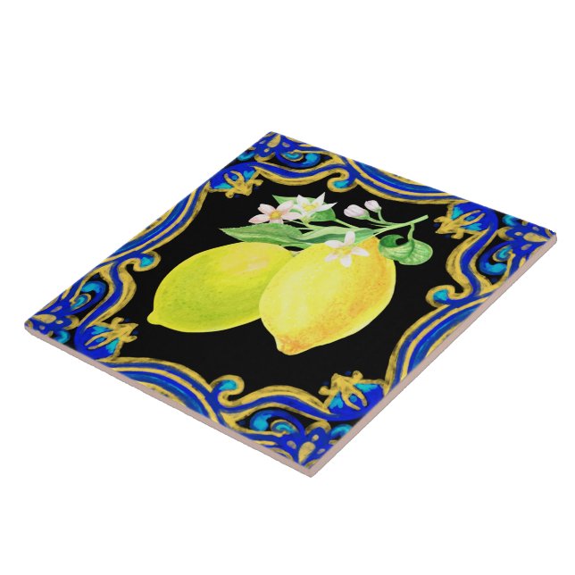 Carreau citron tuile espagnole changer votre couleur arriè (Côté)