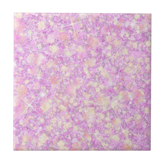 Carreau Citronade rose Magenta Couleur Solide Parties scin (Devant)