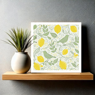 Carreau Citrons, Feuilles et oiseaux frais ID1052