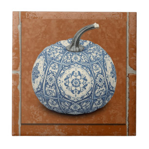 Carreau Citrouille azulejo orange mosaique vintage en gros