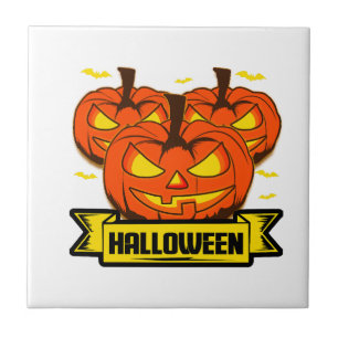Carreau Citrouille d'Halloween                           