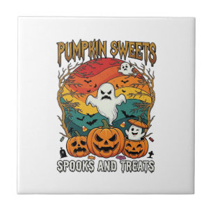 Carreau Citrouille Sucreries Effraie Traitements Halloween
