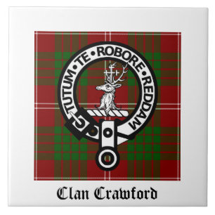 Carreau Clan Crawford Crest Tartan