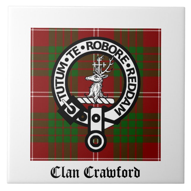 Carreau Clan Crawford Crest Tartan (Devant)
