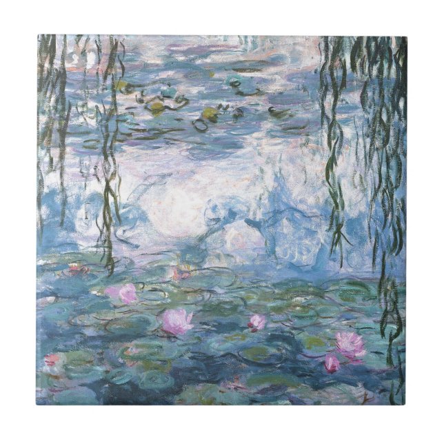 Carreau Claude Monet Impressionniste L'Eau Lillies Peintur (Devant)