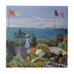 Carreau Claude Monet - Jardin de Sainte-Adresse
