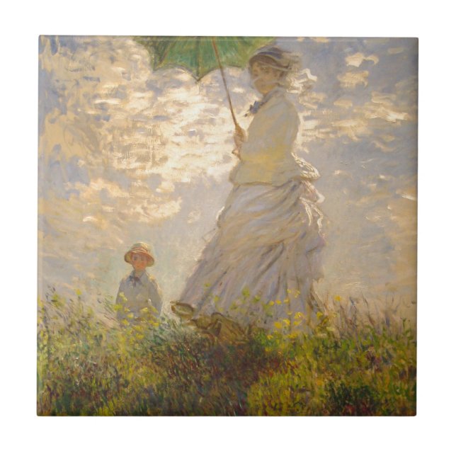 Carreau Claude Monet // La Promenade // Parapluie (Devant)