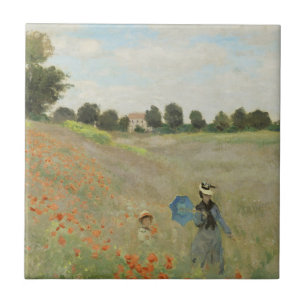 Carreau Claude Monet Le Champ de coquelicots près d'Argent