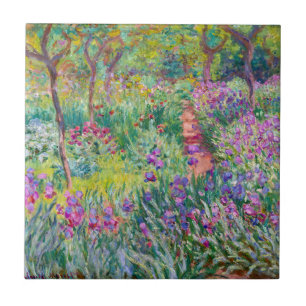 Carreau Claude Monet - Le jardin d'Iris à Giverny