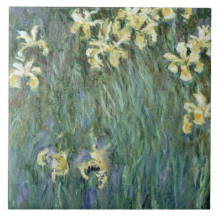Carreau Claude Monet   les iris jaunes