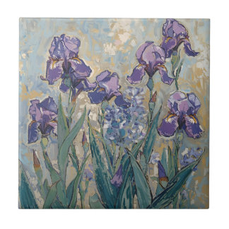 Carreau Claude Monet - Lilac Irises / Iris Mauves