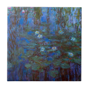 Carreau Claude Monet - Lys d'Eau Bleue