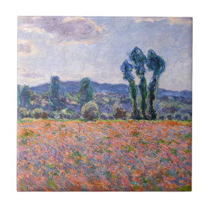 Carreau Claude Monet - Poppy Field 1890 (Giverny)