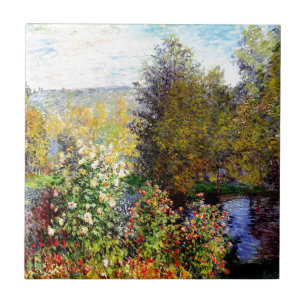 Carreau Claude Monet Un coin du jardin à Montgeron
