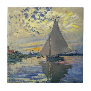 Carreau Claude Monet - Voilier au Petit-Gennevilliers