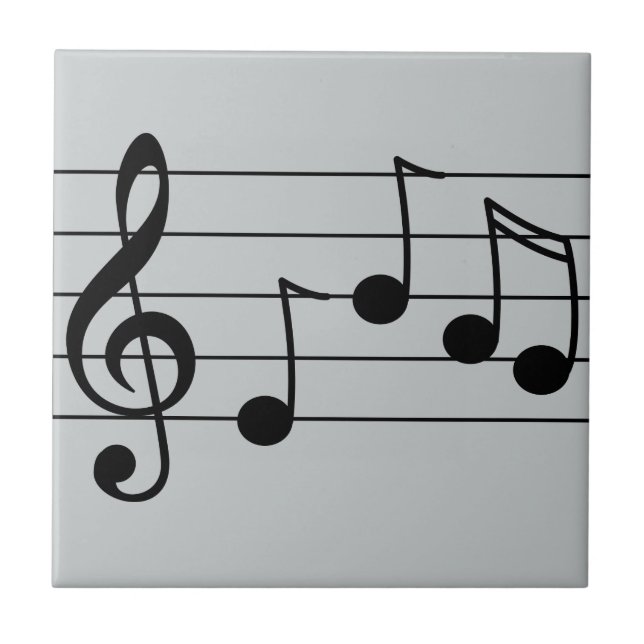 Carreau Clef triple et personnel de notation musicale (Devant)