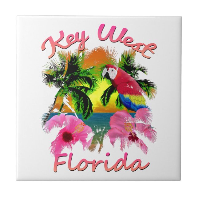 Carreau Clés tropicales de Key West la Floride (Devant)