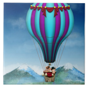 Carreau Cochon Volant - Ballon - Envole-toi bien haut