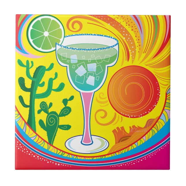 Carreau Cocktail Coloré (Devant)