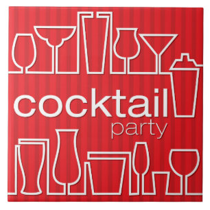 Carreau Cocktail rouge