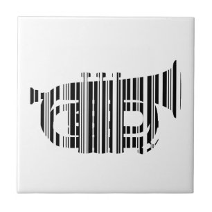 Carreau Code-barres de TROMPETTE Motif de code-barres musi