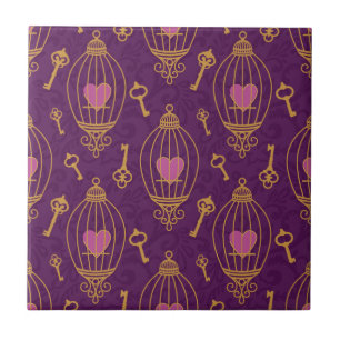 Carreau Coeur-clé-motif