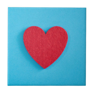 Carreau Coeur d'amour rouge