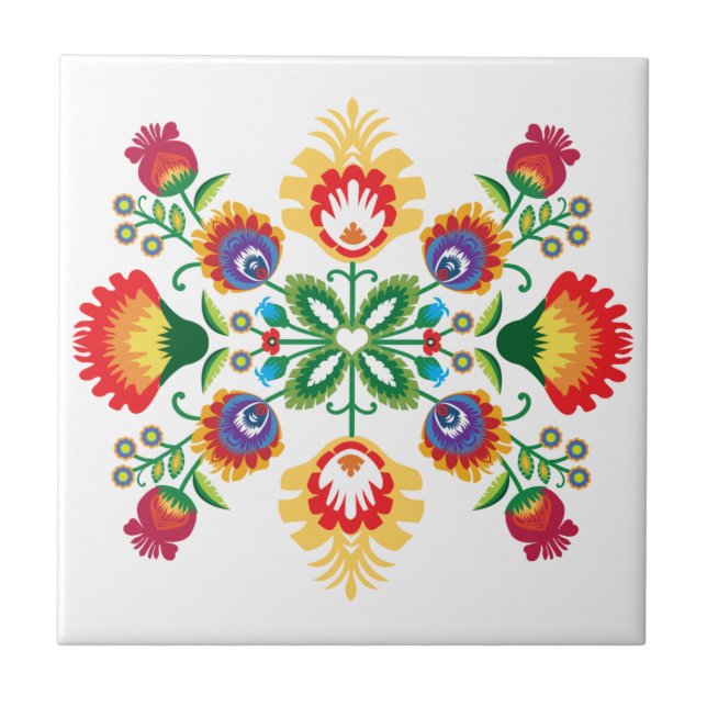 Carreau Coeur populaire de Łowicz (Devant)