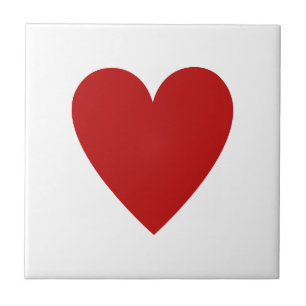Carreau Coeur rouge