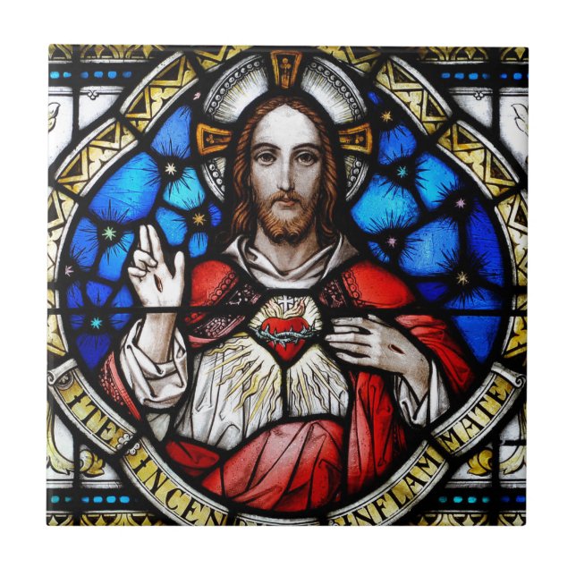 CARREAU COEUR SACRÉ DE JÉSUS (Devant)