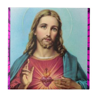 CARREAU COEUR SACRÉ DES PRODUITS PERSONNALISABLES DE JÉSUS