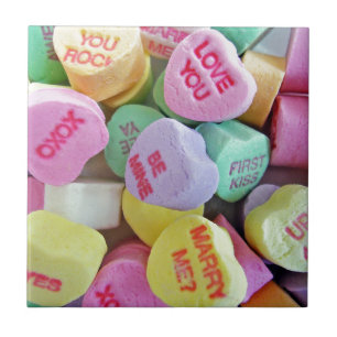 Carreau Coeurs de bonbons