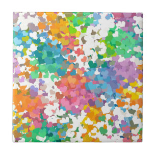Carreau Coeurs Pastel Confetti