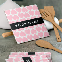 Coeurs roses, Romantique, Votre Nom, Personnaliser