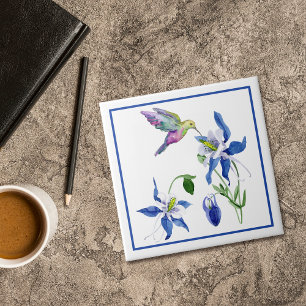Carreau Colibri du jardin de la Colonne bleue