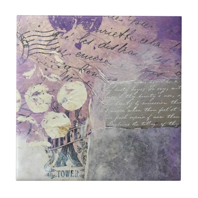 Carreau Colis pourpres - (Devant)