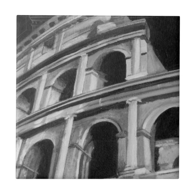 Carreau Colisée romaine avec dessins architecturaux (Devant)