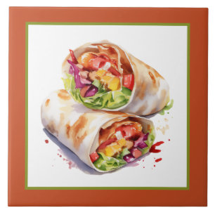 Carreau Coll Mexicain burrito amoureux maison artisanat