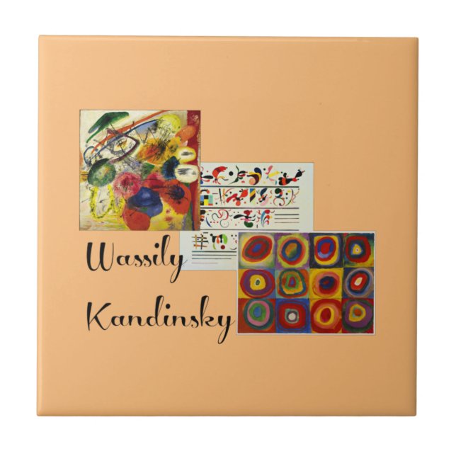 Carreau Collage d'oeuvres populaires Kandinsky (Devant)